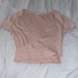 Light Pink Crossover Top
